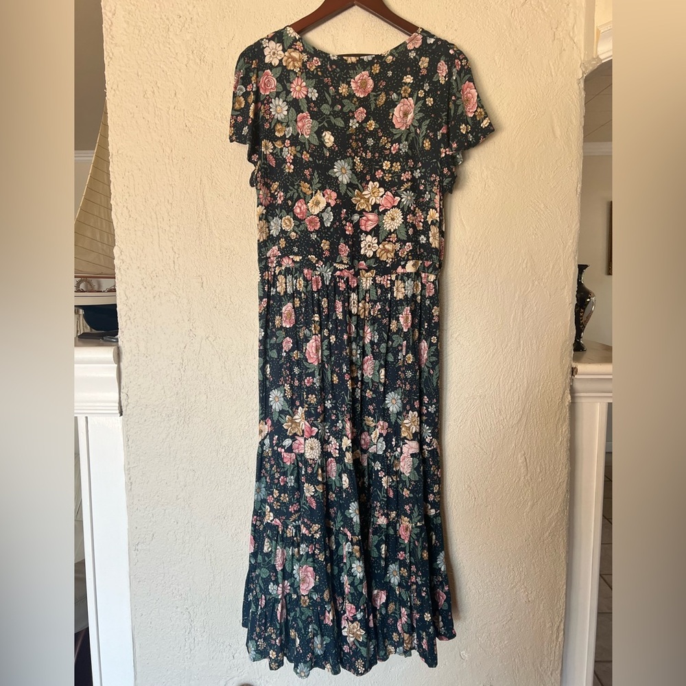 Auguste the Label Spring Rose Wylde Maxi Dress Navy - Picture 6 of 13